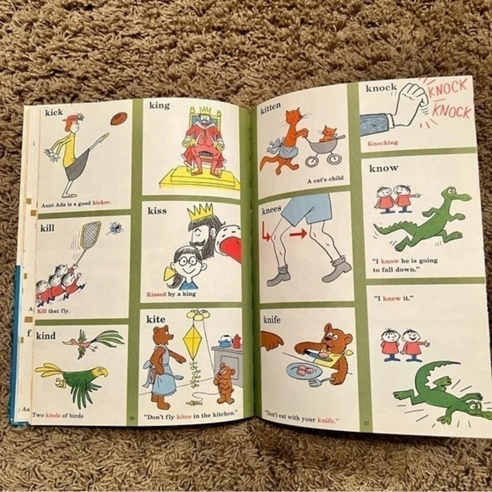 💚 Vintage 1964 The Cat In The Hat Dictionary Book